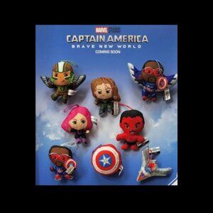 McDonald's Captain America Brave New World Complete Set Of 8 (Unopened)